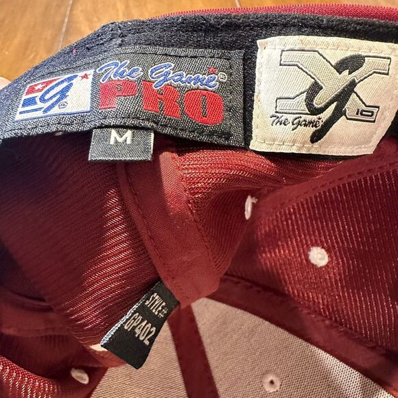 Bruins Hat‎ Cap Flex Fit Size Medium Red White The Game Pro Embroidered - Picture 7 of 9